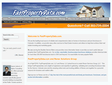Tablet Screenshot of fastpropertydata.com